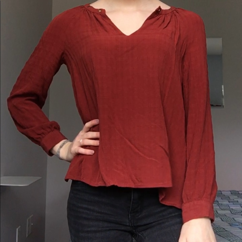 Burnt orange long sleeve